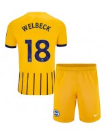 Brighton Danny Welbeck #18 Bortedraktsett Barn 2024-25 Korte ermer (+ bukser)